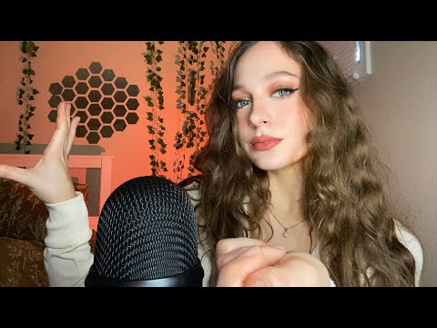 ASMR | Pulling and Plucking Away your Stress🧡 (positive affirmations, layered sounds)