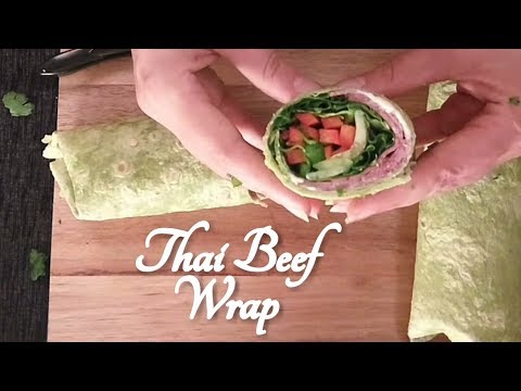 ASMR How to Make a Thai Beef Wrap