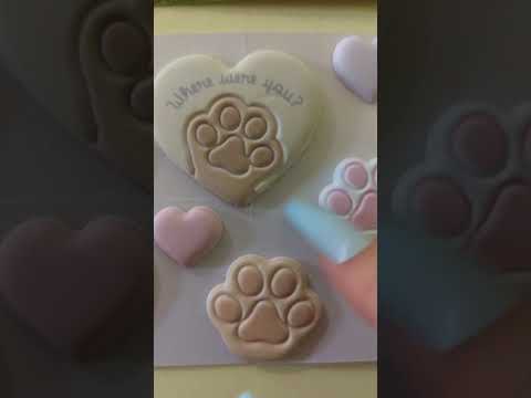 Claw on paws 🐾 Puffy stickers! [LOFI ASMR] Check out my 'Trigger Trails' for more #shorts