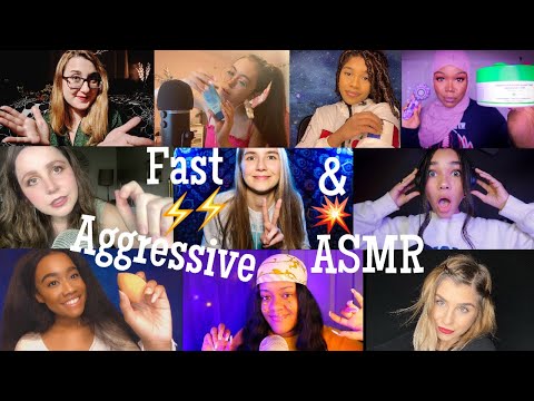 ASMR | THE FAST & AGGRESSIVE GIRLS OF ASMR COLLAB ⚡️😝