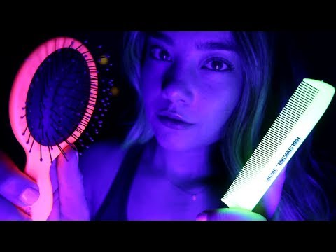 ASMR BRUSHING YOU INTO THE DEEPEST SLEEP! Brush & Comb Sounds, Hand Movements, Whispering