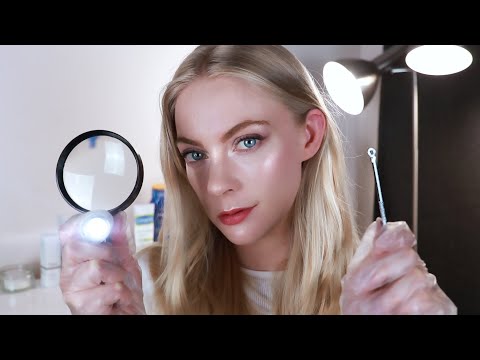 ASMR Face Mapping & Skin Analysis Exam (Dermatologist Medical RP • Extractions & Cleansing)