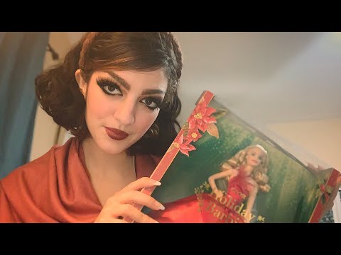 ASMR Barbie Holiday Collection 2022 unboxing🎁❤️ (soft spoken)