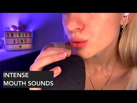 ASMR | INTENSE Mouth Sounds👄 Spit Painting - Inaudible Whispering - Fuzzy Pop Rocks 💆🏼‍♀️