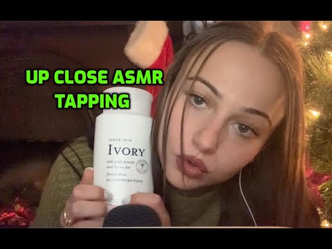 ASMR | Up Close Tapping and Tracing Beauty Products | Whispered