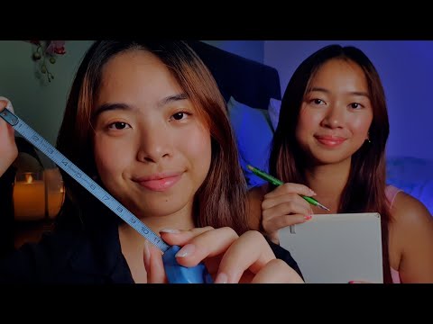 ASMR Measuring Your Face 📏 Close Up Personal Attention with Writing & Tapping Sounds ✨