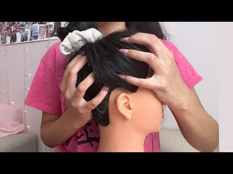ASMR AGGRESSIVELY SCRATCHING YOUR ITCHY BUN ( NAPE & HAIRLINE SCRATCHING) 💆🏽‍♀️✨