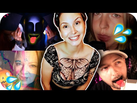 ASMR | ASMR Intense Fast Mouth Sounds Tongue Fluttering With Friends
