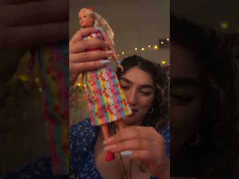 tapping on a cute plastic dog ASMR