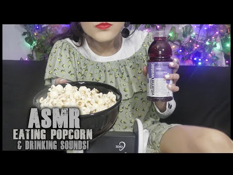 ASMR Eating Popcorn 3DIO BINAURAL [EATING SOUNDS]
