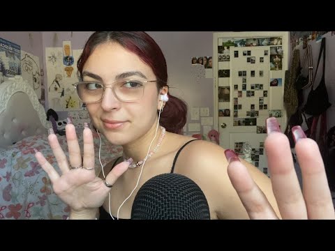 ASMR | focus on my fingers (hand movements/sounds, personal attention)