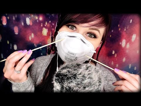 ASMR | Face Mask | Inaudible Whispering/Mouth Sounds | Mask Scratching