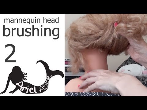 Mannequin head brushing 2. Whitenoise tingles. Clicking, no talking.