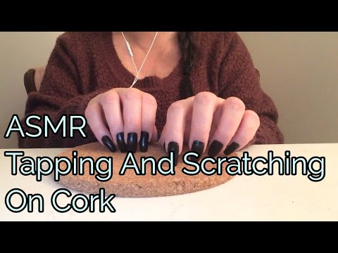ASMR Tapping And Scratching On Cork