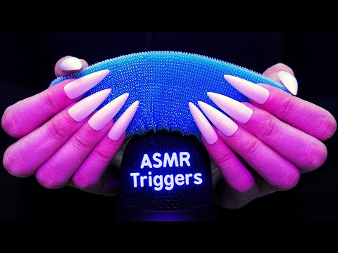 ASMR Scratching , Tapping & Massage with DIFFERENT Mics , Items & Nails 💙 No Talking for Sleep 😴 4K