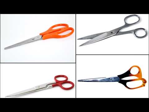 (3D binaural recording) Asmr pure sounds of scissors - fast-paced