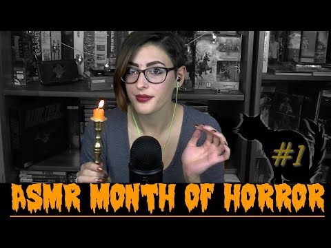 🎃Halloween Triggers~ASMR~My ASMR Month of Horror Series~Horror Games, Books, Decorations, Candles..