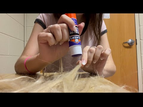 ASMR TOXIC friend plays with your hair in the back of class