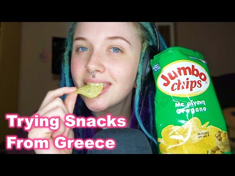 ASMR Trying Snacks From GREECE