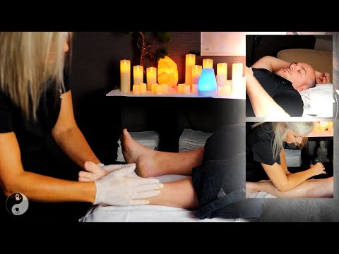I Got an Amazing therapeutic foot and Leg Massage [ASMR]