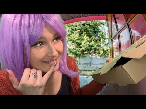 ASMR pizza delivery girl
