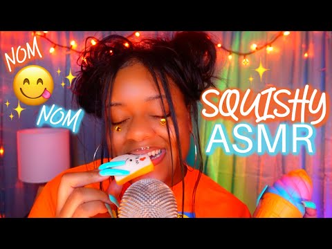 Squishy Chewing ASMR 😋♡✨~Tingly Mouth Sounds 🧡 (FAST EXPERIMENTAL ASMR)