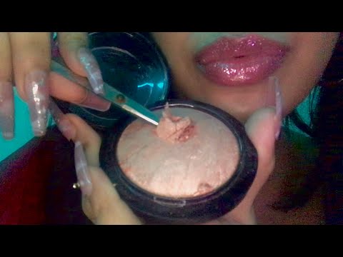 ASMR~ SATISFYING Destroying Makeup Products (Long nail tapping, lid sounds + MORE)