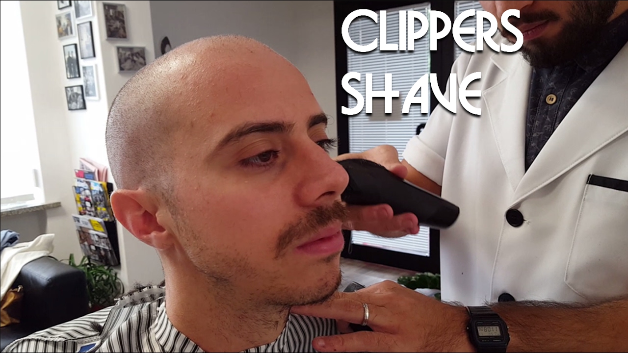 💈 Head and Face shave with clippers - ASMR no talking
