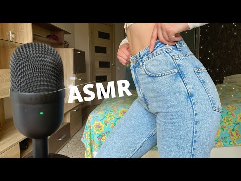 ASMR Skinny Jeans Scratching | Skin Scratching, Fabric Sounds & Tapping
