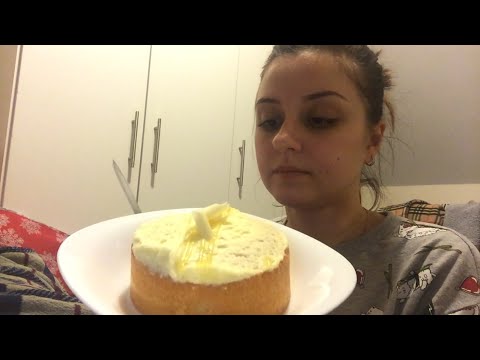 ASMR Cake Eating & Tea Time