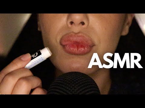 ASMR ✨ Up-Close Trying Chapstick Flavors (Mouth Sounds w/Whispers💋)