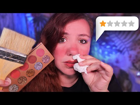 [ ASMR ] THE WORST REVIEWED MAKEUP ARTIST IN MY CITY 💄 Soft Talk