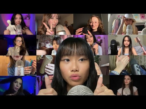 ASMR with my ASMRtist friends !! 🎀💗(tingly collab)