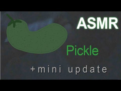 ASMR - Eating Pickles + Mini Update - Chewing, Crunching, Soft Talking, Mouth Sounds