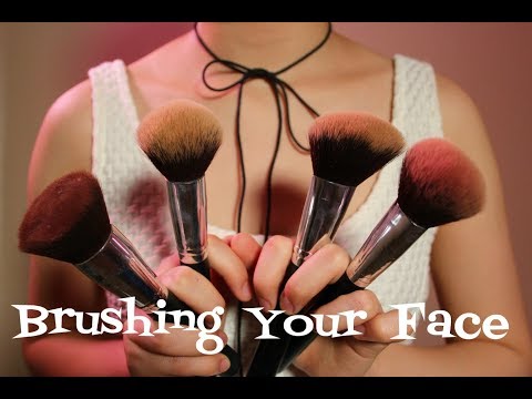 RELAXING ASMR Brushing Your Face (No Talking)
