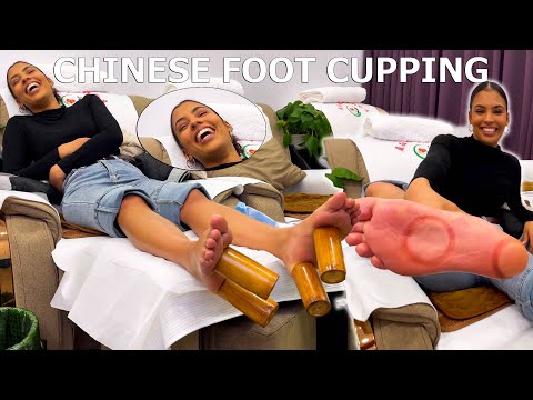 ASMR:  Relaxing CHINESE FOOT CUPPING MASSAGE!