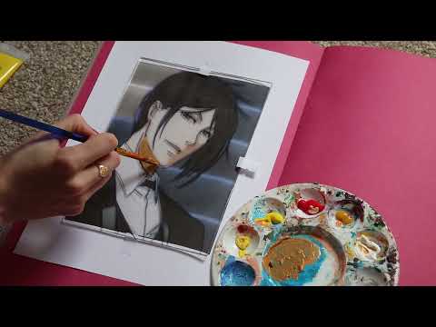 TikTok Inspired Anime Glass Painting ASMR
