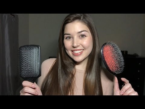 ASMR - Relaxing Hair Brushing (Soft Spoken)