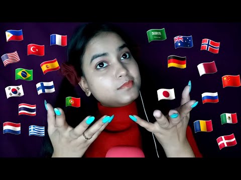 ASMR Saying "OPEN HAPPINESS" in 25 Different Languages