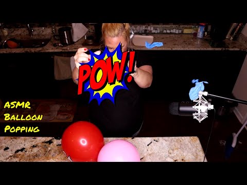 ASMR Popping different balloons (Requested)