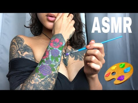 ASMR Coloring My Tattoos | Soft Spoken