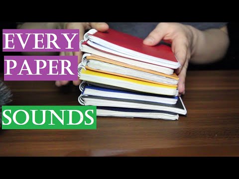 ASMR Best Paper Sounds | Paper Ripping & Tearing | writing sounds | Organizing Papers (NO TALKING)