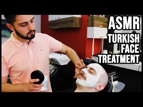 ASMR FACE TREATMENT with NAIL CARE | TURKISH BARBER