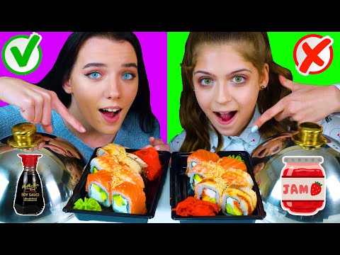 ASMR CHOOSE THE RIGHT SAUCE Weird Food Combinations by LILIBU! CHALLENGE
