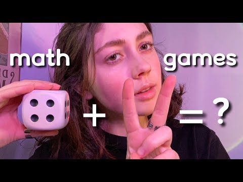 ASMR | math games! with simple math problems, personal attention, and counting YOU to sleep