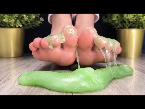 ASMR Best Foot Slime Triggers & Tingles | FEET MASSAGE