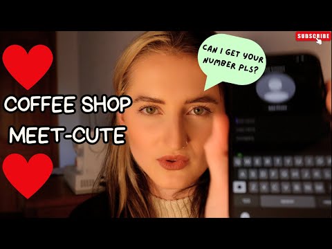 ASMR Coffee Shop Meet Cute: A Pretty Stranger Wants Your Number | Girl Asks You Out on a Date