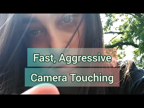 Fast & Aggressive ASMR Random Fast Paced Triggers Outside (Actual Camera Touching)