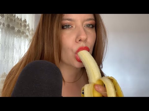 ASMR |🍌 Banana Eating 💋🍌⭐⭐