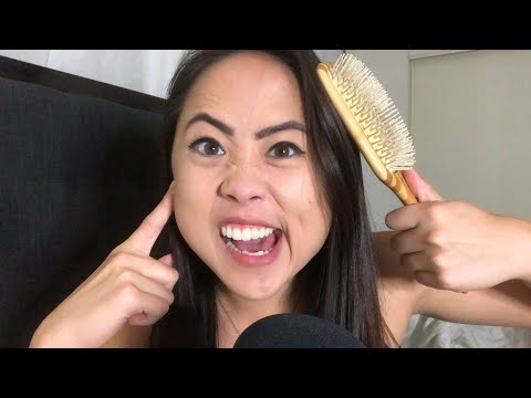 ASMR | Hair Brushing | Tapping | Whispering